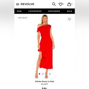 ELLIATT Pallas Dress in red from Revolve